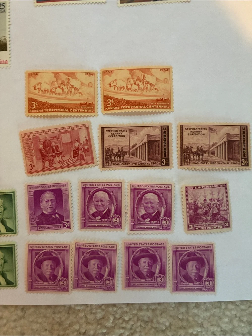 Vintage US Stamp Set